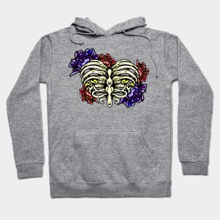 Rose Ribs (Purple & Red Roses) Hoodie